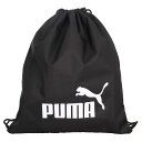 サッカー フットサル プーマ PUMA PHASE ジムサック ブラック リュック ナップサック バッグ かばん 部活 収納 ランドリーバッグ 091163-01