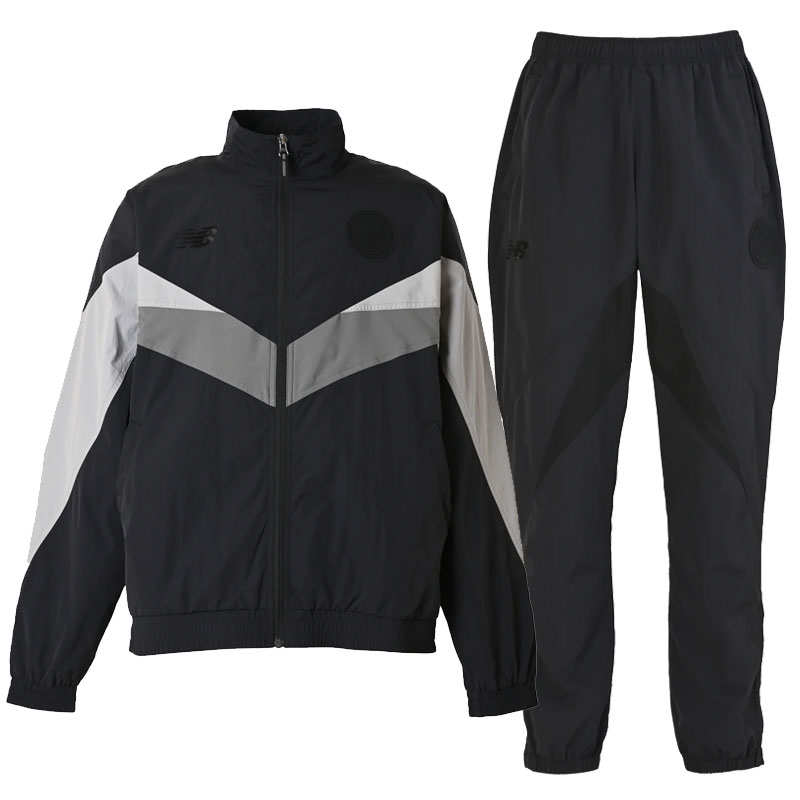 ニューバランス ウィンドジャケット ウィンドパンツ 上下セット ブラック サッカー フットサル セットアップ AMJ55253-AMP55254-BK-BK