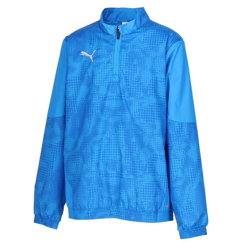 プーマ TEAMCUP ジュニア ウラトリコット ピステトップ サッカー フットサル ピステシャツ 長袖 ブルー..