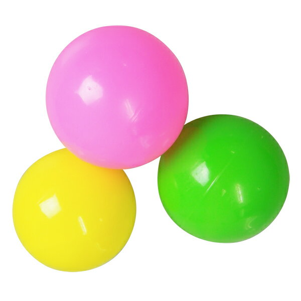 カラーボール 日本製 (色は選べません）3インチ（直径 約7.5cm）2球 ボール お子さん 室内 キャッチボール 野球 公園 広場 ジュニア キッズ 外あそび