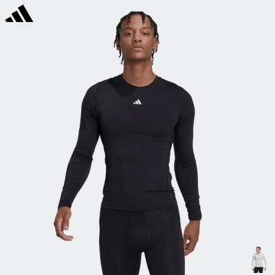 adidas アディダス アンダーシャツ インナーウェア テックフィット トレーニング 長袖Tシャツ TECHFIT メンズ 男性用 IG435【1枚までメール便OK】