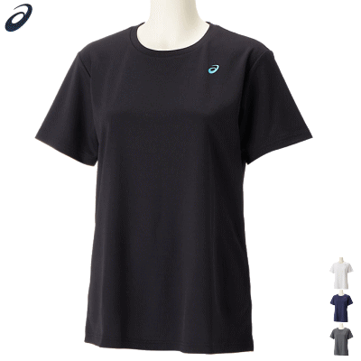 asics アシックス Tシャツ 半袖Tシャツ トレーニングウェア ドライ ワンポイント 半袖シャツ 女性用 レディース 2032C786【1枚までメール便OK】