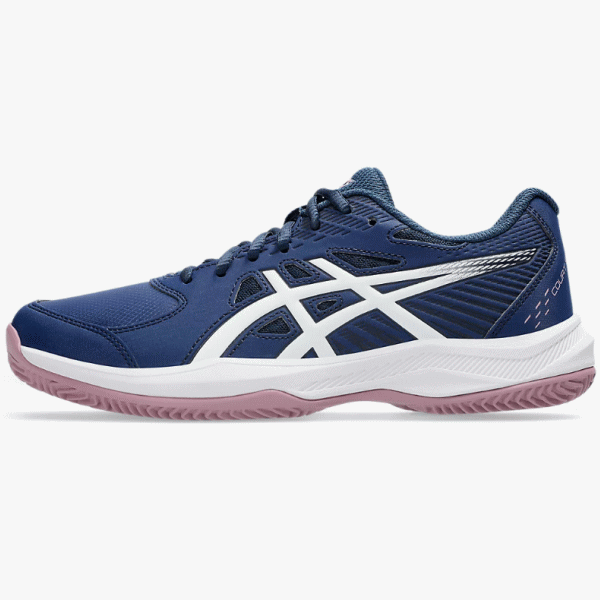 ソフトテニス館のasics アシックス テニスシューズ COURT SLIDE 4 CLAY/OC コートスライド オムニ・クレーコート用 レディース 女性用 1042A284｜アングル2