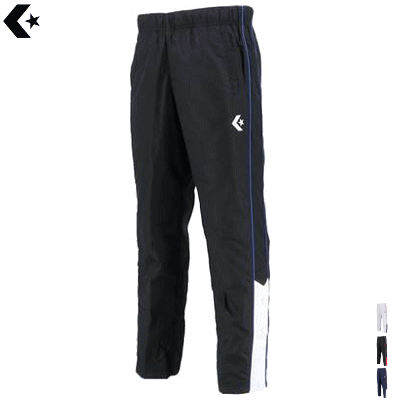 CONVERSE コンバース バスケット ウォームアップパンツ トレーニングパンツ ウィンドブレーカー 裾ボタン 移動着 練習着 ミニバス ジュニア 子供用 CB482503P