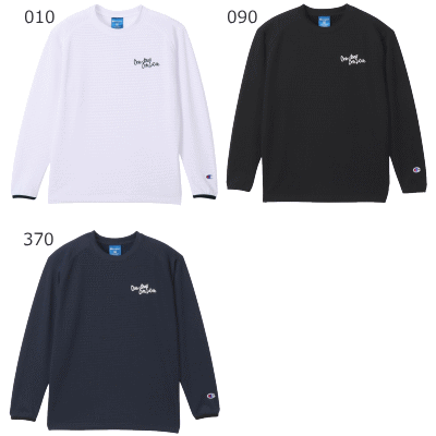 ソフトテニス館の即日発送 Champion チャンピオン バスケットボール ウェア Tシャツ 長袖シャツ 練習着 ミニ ロングスリーブTシャツ E-MOTION ミニバス キッズ ジュニア 子供用 CK-YB418【1枚までメール便OK】【返品不可】｜アングル2