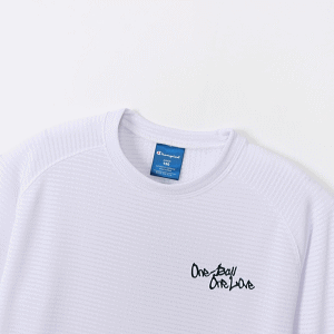 ソフトテニス館の即日発送 Champion チャンピオン バスケットボール ウェア Tシャツ 長袖シャツ 練習着 ミニ ロングスリーブTシャツ E-MOTION ミニバス キッズ ジュニア 子供用 CK-YB418【1枚までメール便OK】【返品不可】｜アングル3