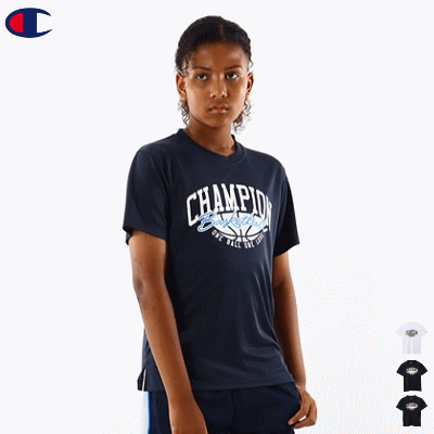 Champion チャンピオン バスケットボール ウェア Tシャツ 半袖シャツ 練習着 ミニ ショートスリーブTシャツ ミニバス キッズ ジュニア 子供用 CKZB322【1枚までメール便OK】【24SS】