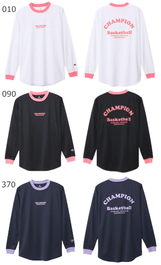 Champion チャンピオン バスケットウェア 長袖シャツ Tシャツ 練習着 ウィメンズ ロングスリーブTシャツ E-MOTION 女性用 レディース CWAB426【1枚までメール便OK】【返品・交換 不可】 2