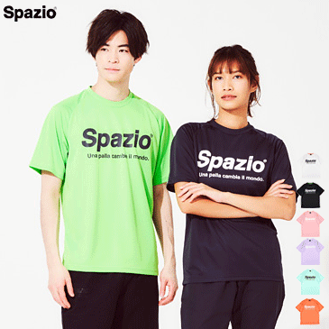 SPAZIO スパッツィオ フットサル サッカー 半袖シャツ Tシャツ 練習着 プラクティスシャツ 男性用 メンズ 女性用 レディース GE0781【1枚までメール便OK】