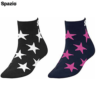 SPAZIO スパッツィオ フットサル サッカー スターショート ソックス セット 靴下 22〜24cm 2足組 SK0063【1点までメール便OK】