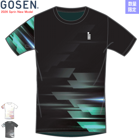 Rakuten - GOSEN ゴーセン 半袖Tシャツ 昇華Tシャツ 練習着 着替え ソフトテニスウェア バドミントンウェア JPT62 ユニセックス 男女兼用【1枚までメール便OK】