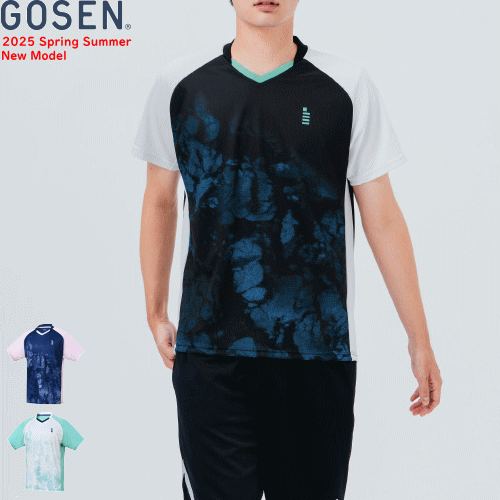 樂天商城 - SALE 40%OFF GOSEN ゴーセン ゲームシャツ ユニホーム 半袖シャツ ソフトテニス バドミントン ウェア T2512 [ユニセックス：男女兼用/ジュニア:子供用]【1枚までメール便OK】【GTK26SS】