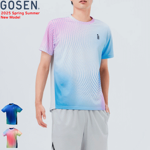 GOSEN ゴーセン ゲームシャツ ユニホーム 半袖シャツ ソフトテニス バドミントン ウェア T2514 [ユニセックス：男女兼用]【1枚までメール便OK】