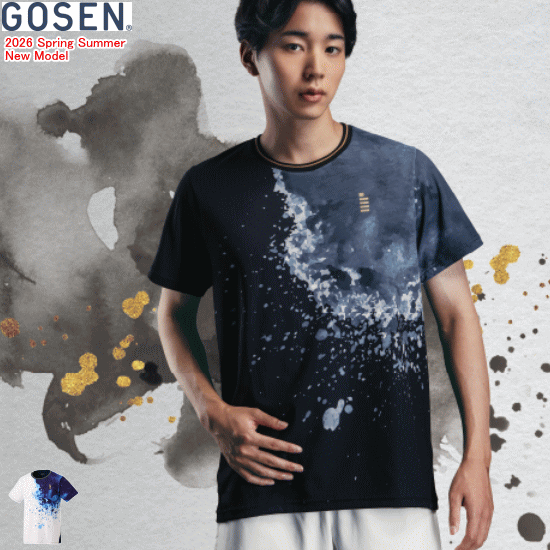 Rakuten - GOSEN ゴーセン ゲームシャツ ユニホーム 半袖シャツ ソフトテニス バドミントン ウェア T2602 日本製 [ユニセックス：男女兼用]【1枚までメール便OK】
