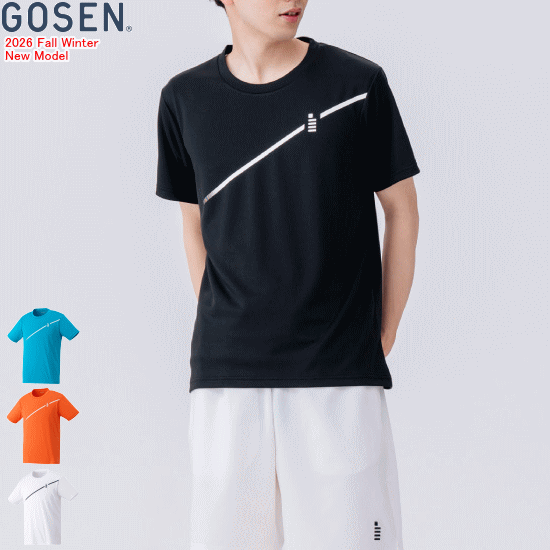 GOSEN ゴーセン ウェア ■サイズ S.M.L.O.XO ■カラー (20)ブルー (28)コーラルオレンジ (30)ホワイト (39)ブラック ■素材 ポリエステル100％ ■原産国 中国製 ※吸汗速乾 ※当店とメーカーの在庫を合わせた数を表示しておりますので 稀に欠品する場合もございます。 ※配送方法の注意事項 メール便・宅配便について メーカー希望小売価格はメーカーサイトに基づいて掲載しています