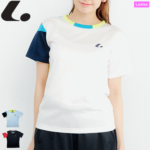 LUCENT ルーセント ゲームシャツ(襟なし) 半袖シャツ ユニホーム ソフトテニス ウェア レディース 女性用 XLH261【1枚までメール便OK】