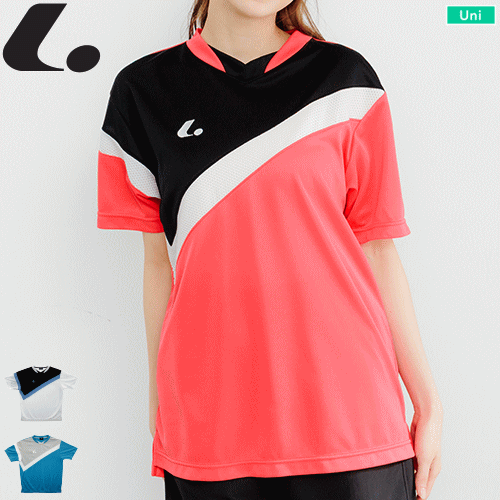 LUCENT ルーセント ゲームシャツ(襟なし) 半袖シャツ ユニホーム ソフトテニス ウェア ユニセックス 男女兼用 XLH367【1枚までメール便OK】