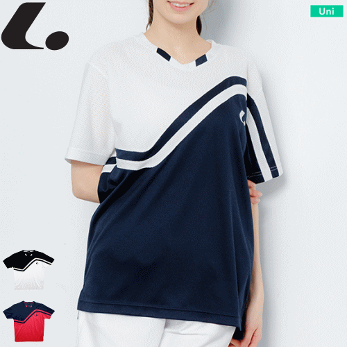 Rakuten - LUCENT ルーセント ゲームシャツ(襟なし) 半袖シャツ ユニホーム ソフトテニス ウェア ユニセックス 男女兼用 XLH369【1枚までメール便OK】