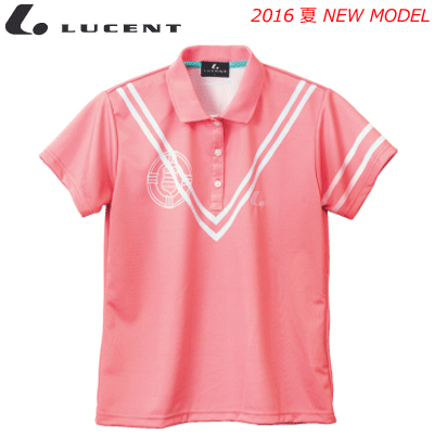 20%OFF☆LUCENT［ルーセント］ソフトテニス ウェア ゲームシャツ ユニホーム 半袖ポロシャツ［XLP4863］[レディース：女性用]【1枚までメール便OK】