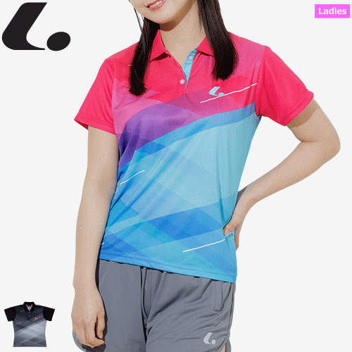 LUCENT ルーセント ゲームシャツ 半袖ポロシャツ ユニホーム ソフトテニス ウェア[レディース：女性用]【1枚までメール便OK】