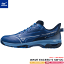 ＼シューズ袋付き／MIZUNO ミズノ ソフトテニスシューズ WAVE EXCEED 5 SW OC ウエーブ エクシード [クレー・砂入り人工芝コート用：スーパーワイド/4E] [61GB2314］【特典】