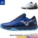 MIZUNO ミズノ ソフトテニスシューズ WAVE ENFORCE COURT WIDE OC ウエーブ エンフォース コート [クレー・砂入り人工芝コート用...