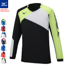 MIZUNO ミズノ ソフトテニス ウェア バドミントン ウェア プラクティスシャツ 長袖シャツ ロンティー 移動着 練習着 ユニセックス 男女兼用 62JA1...