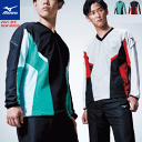 MIZUNO ミズノ ソフトテニス ウェア バドミントン ウェア ウィンドブレーカーシャツ（総裏メッシュ）Vシャカ アウター 移動着 練習着 ユニセックス 男女兼用 62JE1002