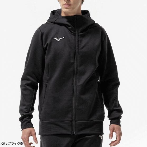 ソフトテニス館のMIZUNO ミズノ ピーチタッチスウェットフーディ トレーニングウェア スポーツウェア スウェット パーカー ユニセックス 男女兼用 32MCC538【2025FW】｜アングル2