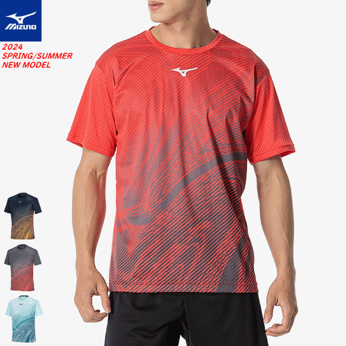 MIZUNO ミズノ ドライエアロフローキープライトゲームシャツ 半袖シャツ ユニホーム ソフトテニス バドミントン ウェア [ユニセックス：男女兼用] 62JAB000【1枚までメール便OK】(4)
