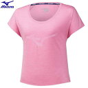 MIZUNO ミズノ ランニングウェア 半袖シャツ グラフィックTシャツ 女性用 レディース J2MA9733【1枚までメール便OK】【返品・交換不可】