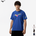 MIZUNO ミズノ Tシャツ 半袖シャツ プラクティスシャツ トレーニングウェア ソフトテニス バドミントン ウェア 練習着 着替え プラシャツ ユニセックス...
