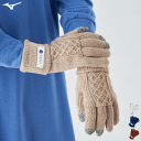 MIZUNO ミズノ 手袋 ブレスサーモ ニットグラブ タッチパネル対応 女性用 レディース B2JYA703【1点までメール便OK】