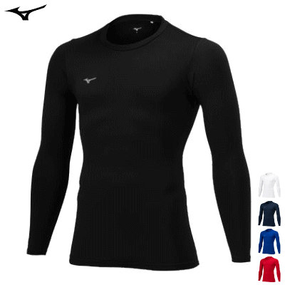 MIZUNO ミズノ 裏起毛 インナーシャツ インナーウェア アンダーシャツ サッカー フットボール メンズ レディース 男性用 女性用 P2MAA550【1枚までメール便OK】