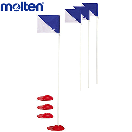 モルテン サッカー用 簡易コーナーフラッグ4本セット サッカー用具 サッカー用品 CF4BS【交換・返品不可】