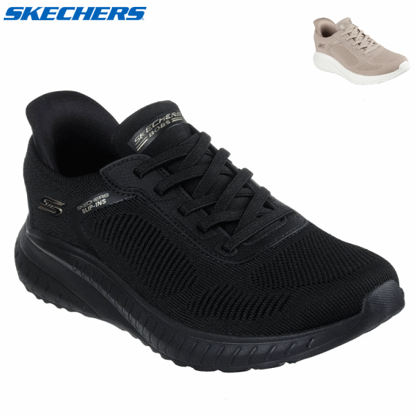 スケッチャーズ スリップインズ SKECHERS BOBS SQUAD CHAOS-CURRENT MUSE スニーカー スポーツシューズ 運動靴 ウォーキング ハンズフリー レディース 女性用 117497W