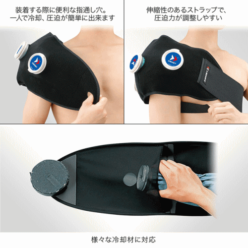 ザムスト ZAMST アイシング用サポーター 肩 腰用 IW-2 ※アイスバッグは別売り【メ...