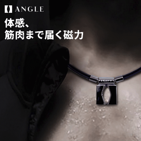 即日発送 アングル 磁気ネックレス ANGLE e.MODEL 01 NECKLACE つらい肩こり・首・背中・血行改善に効く リカバリー効果 医療機器 AE01N【返品交換不可】