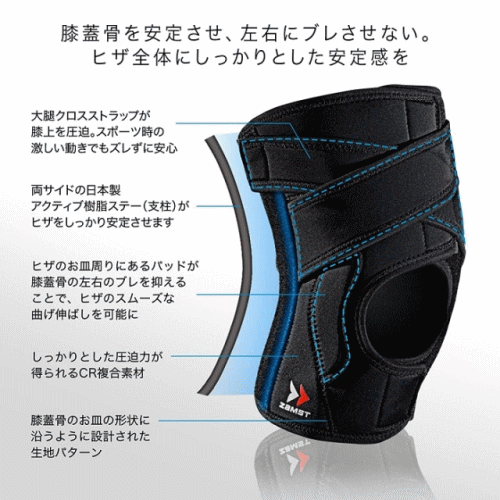 ザムスト ZAMST ヒザ用サポーター 左右兼...の紹介画像2