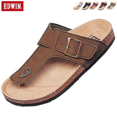EDWIN エドウィン サンダル スリッパ フットベッド 男性用 メンズ EW9123