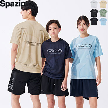 乐天商城 - スパッツィオ SPAZIO サッカー フットサル 半袖シャツ 練習着 ペイントプラシャツ GE-1146【1枚までメール便OK】