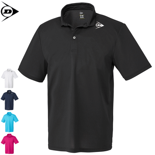 DUNLOP ダンロップ ソフトテニス バドミントン ウェア ポロシャツ ゲームシャツ ユニホーム 練習着 着替え［DAP1144］[ユニセックス：男女兼用/ジュニア:子供用]【1枚までメール便OK】