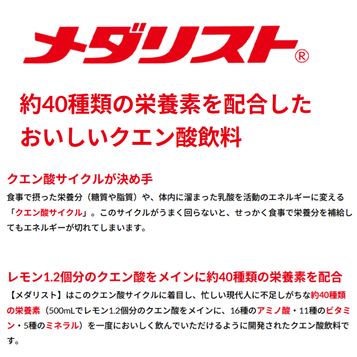 MEDALIST メダリスト 顆粒 クエン酸飲料 クエン酸チャージ ハイポトニック サプリ...