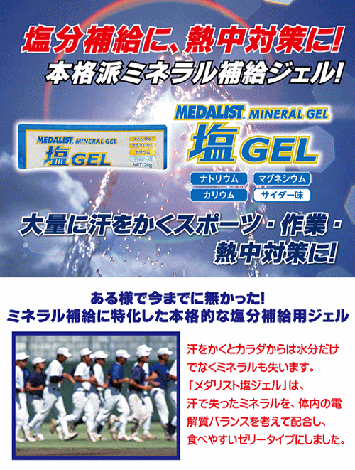塩ジェル 塩GEL 20g×20本 ゼリー M...の紹介画像3