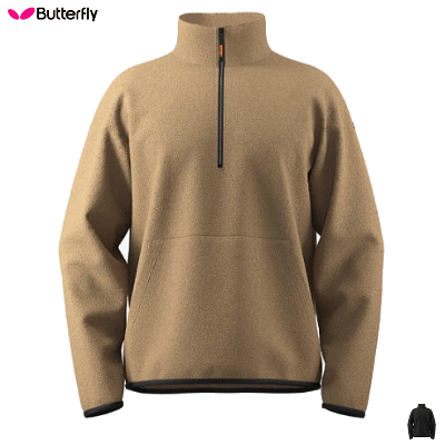 Butterfly バタフライ 卓球 ハーフジップ ライト フリース メンズ レディース 男性用 女性用 46810
