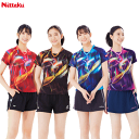 Nittaku ニッタク 卓球 ユニフォーム ウェア シャツ スカイトリックレディースシャツ 女性用 NW-2208【1枚までメール便OK】