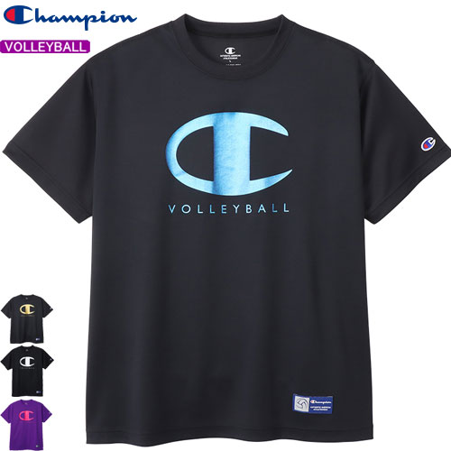 即日発送 チャンピオン champion バレーボール 半袖シャツ プラクティスTシャツ ユニセックス 男女兼用 C3-YV303【1枚までメール便OK!!】【2023FW】