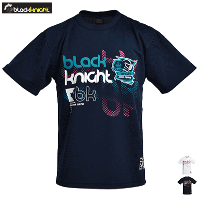 black knight ブラックナイト Tシャツ 半袖シャツ 練習着 プラクティスシャツ バドミントン メンズ 男性用 レディース 女性用 ジュニア キッズ 子供用 T-1104【1枚までメール便OK】