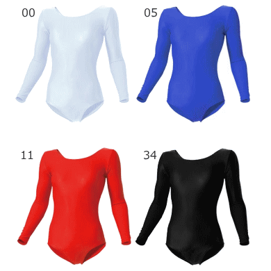 レオタード 長袖 体操 新体操 無地 wundou ウンドウ 女子 キッズ ジュニア 子供用 ...