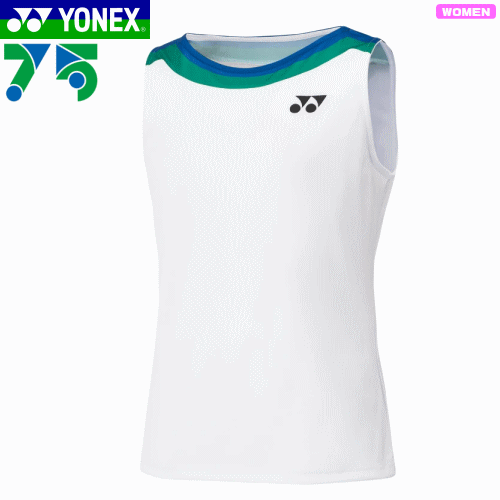 YONEX ヨネックス ソフトテニス ウェア 75THゲームシャツ(ノースリーブ) ユニホーム ベリークール搭載 [75th Anniversary Line]［20630A］[レディース：女性用]バドミントン【1枚までメール便OK】